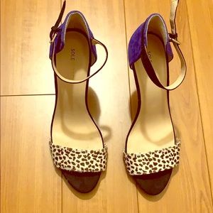 Sole society animal print heels